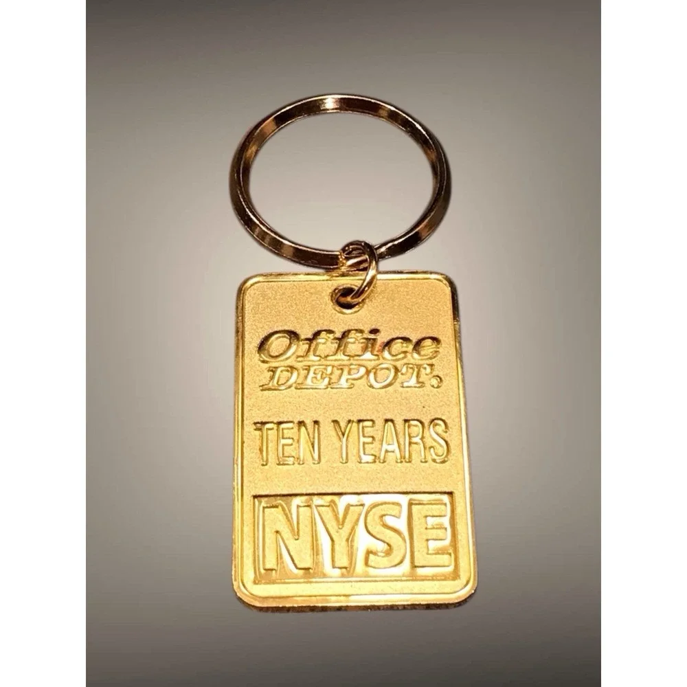 10 Years Office Depot EMPLOYEE Keychain NYSE NY‎ Stock exchange